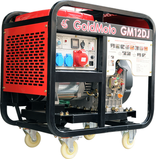 Генератор дизельный GoldMoto GM12TDJ (ном 7,5 КВт, макс 10 кВА) GM-12-TDJ фото