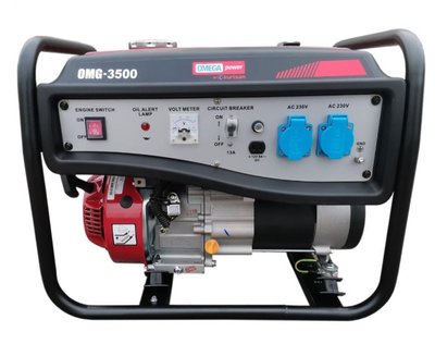 Генератор бензиновий OMG 3500 (ном 3,2 кВт, макс 4 кВА) GB-OMG-32 фото