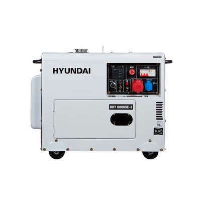 Генератор дизельний Hyundai DHY-6000-SE3 (ном 5 КВт, макс 6,9 кВА) DHY-6000-SE3 фото