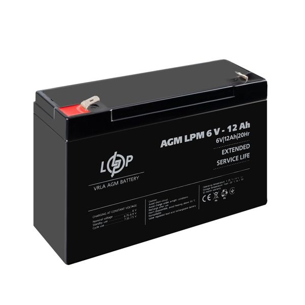 AGM battery LPM 6V - 12 Ah 4159 photo