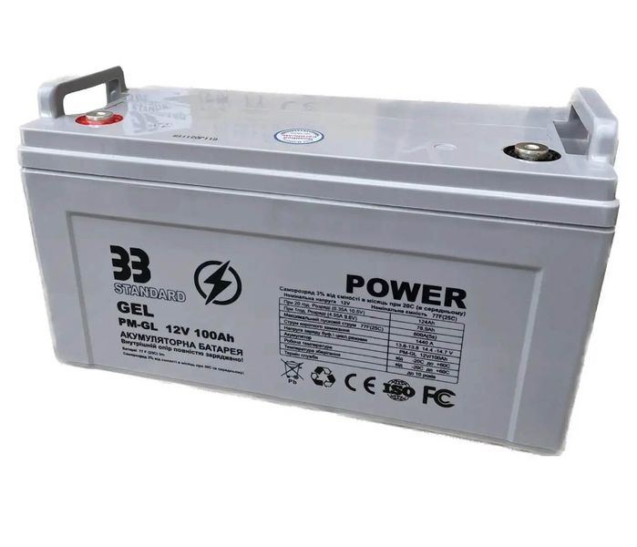 Gel battery 33 Standart PM-GL LPM-GL 12-100AH 12V 100A*h GLB-33STD-PM-GL-12-100 photo